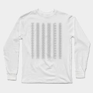 Trance Music Inspired T-Shirt - Repeating Word Art, Stylish Concert Attire, Ideal Gift for Electronic Music Enthusiasts Long Sleeve T-Shirt